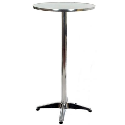 Aluminium Poseur Table (Tall) 