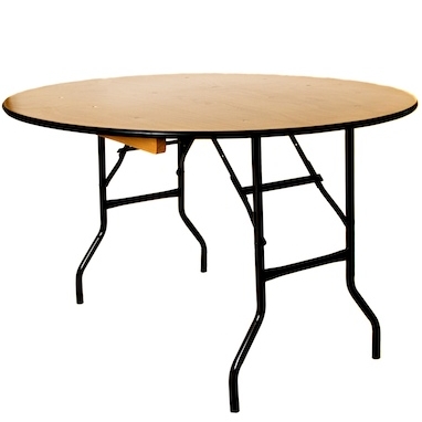 Round 5' Wooden Table